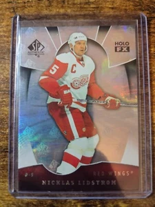2008-09 SP Authentic Nicklas Lidstrom Holo FX #FX59 Detroit Red Wings - Picture 1 of 2