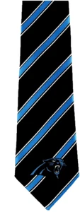 Carolina Panthers Men's Necktie NFL Licensed Football Sports Fan Black Neck Tie - Picture 1 of 3