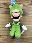 NWT Super Mario Bros U Flying Squirrel Luigi 14" Plush Stuffed Toy Doll