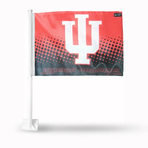 Indiana Hoosiers Car Flag.  Printed both sides. SAVE   #384 Cover