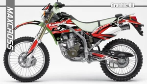 KAWASAKI KLX250 SR/D-Tracker 2005/2004 - 2007 MAXCROSS GRAPHICS KIT DECAL SPOR1 - Picture 1 of 5