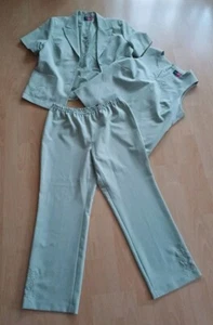 Set 3teilig Hose Blazer Blusenshirt Mintgrün Damen 23 - Bild 1 von 11