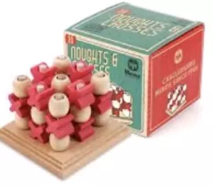 Mensa 3D Tic Tac Toe Game ~ Original Box with Brain Teasers - Picture 1 of 8