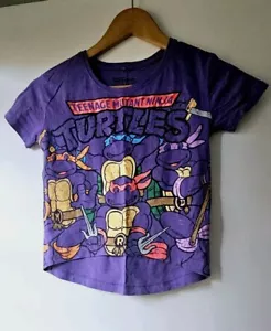 TEENAGE MUTANT NINJA TURTLES PURPLE T-Shirt, SIZE 7 - Picture 1 of 3
