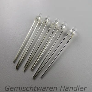 5 blaue LEDs 3mm LED Sortiment zusammenstellbar klar rot blau gelb grün weiß - Bild 1 von 1