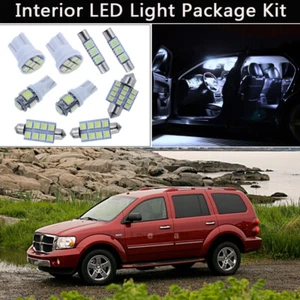 7PCS Xenon White LED Interior Lights Package kit Fit For 2000-2009 Dodge Durango - Picture 1 of 8