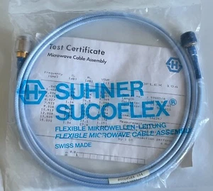HUBER SUHNER SUCOFLEX 104 PC-7 APC7 TO TNC 1.8M 18GHz RF TEST CABLE fd7b11 - Picture 1 of 4