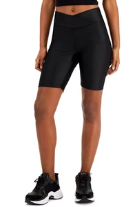 JENNI On Repeat Crossover Waist Bike Shorts sz XS X-Small Black Biker - Picture 1 of 2