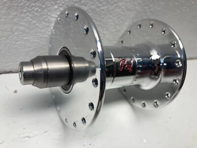 Передняя втулка Phil Wood High Flange - серебристая, ширина 100 мм, 0,32 отверстия - Изображение 1 из 4