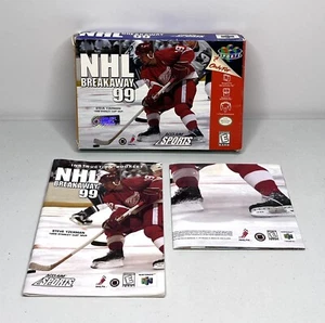 N64 NHL Breakaway 99 OVP, Handbuch, nur Poster *ohne Spiel* *einige Gebrauchsspuren* - Bild 1 von 19