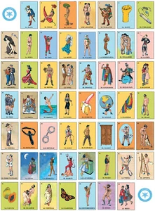 Loteria LGBTQ Pride Gay Lesbian Queer Mexican Latinx Nude Art Felix dEon Poster - Picture 1 of 1