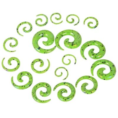 Kit de 36 piezas de estiramiento de oreja espiral tapón túnel dilatador conjunto de pendientes 1,6-20 m Foto 1 de 4