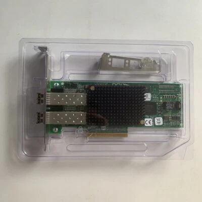 NEW HP AJ763A AJ763-63002 489193-001 EMULEX LPE-12002 WITH 2x AJ718A Transceiver - Image 1 of 4