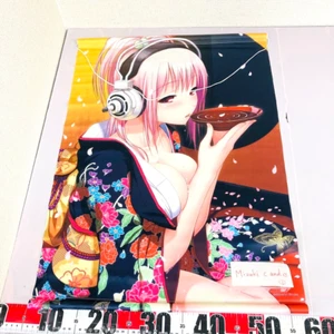 FuRyu Super Sonico Krankenschwester Wandteppich Kimono Kopfhörer Kawaii B2 Wandrolle Japan - Bild 1 von 24