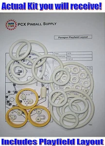 1979 Bally Paragon Pinball Machine Rubber Ring Kit - Picture 1 of 2