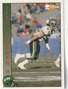 KOSTENLOSER VERSAND - NEUWERTIG - 1992 Pacific Jeff Lageman #221 JETS - Bild 1 von 1