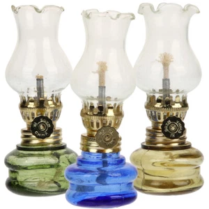 3PCS Oil Lamp Indoor Kerosene Lantern Vintage Style Hurricane Lamp Decoration - Picture 1 of 12