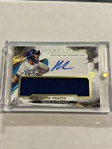 2023 TOPPS INCEPTION NICK PRATTO 10/25 GAME SOCK ROOKIE PATCH AUTO ROYALS SSP - Picture 1 of 2