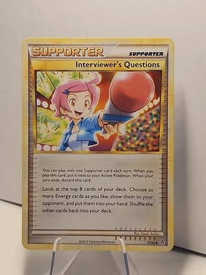 Interviewer's Questions 77/95 Unleashed Regular Pokémon TCG MP  - Image 1 of 2