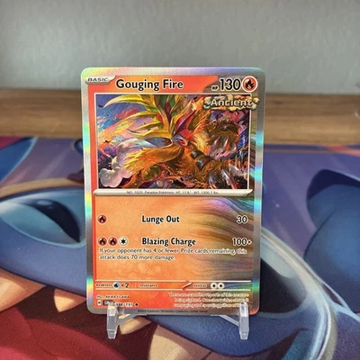 Pokemon - Gouging Fire 038/191 - Holo Rare - Sv08 Surging Sparks - Image 1 of 2