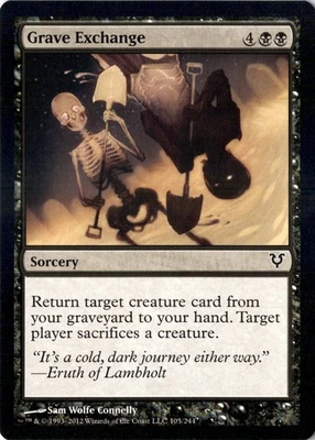 Grave Exchange Avacyn Restored 105 LP - Image 1 of 2