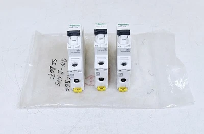Schneider Electric iC60N / C 6A Miniature Circuit Breaker 240/415V(Lot of 3 pcs) - Image 1 of 4
