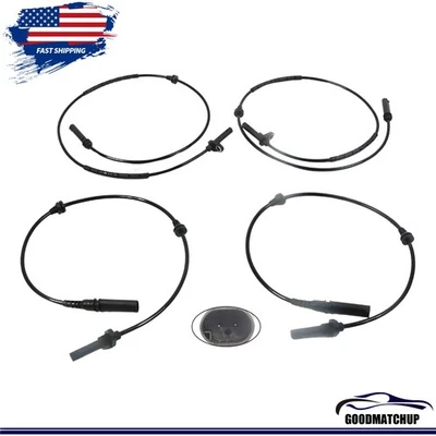 Sensor de velocidad de rueda ABS delantero trasero izquierdo derecho 4 piezas para BMW X5 34526771776 NUEVO Foto 1 de 4