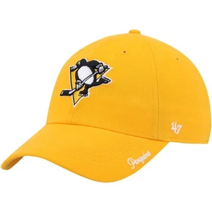 Women's '47 Gold Pittsburgh Penguins Team Miata Clean Up Adjustable Hat - Picture 1 of 4