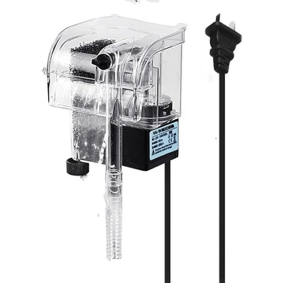 Electric Power Filter Aquarium Hang on Filter for 1 to 5 Gallons Small Fish Tank - Image 1 of 4