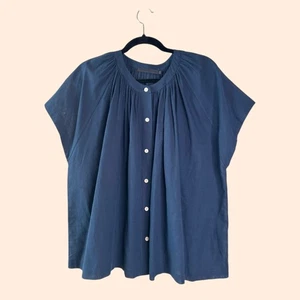 Blusa Jenni Kayne algodón sauce azul marino - Imagen 1 de 4
