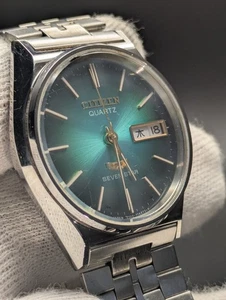 Vintage CITIZEN SEVEN STAR 4-732189TA Quartz Men's Watch with Replaced Battery - Picture 1 of 12