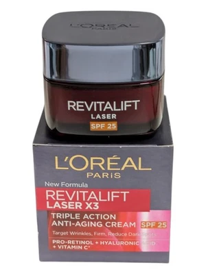 Loreal Revitalift Laser X 3 Triple Action Anti-Aging SPF 25 - 50 ml - Image 1 of 4