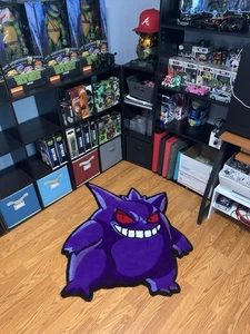 Gengar Pokémon inspiriert getufteter individueller Teppich Teenagerzimmer Teppich 40”H x 36”B - Bild 1 von 11