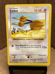 LP Pokemon Doduo Comune 1° Edizione Shadowless Set Base 48/102 - Foto 1 di 10