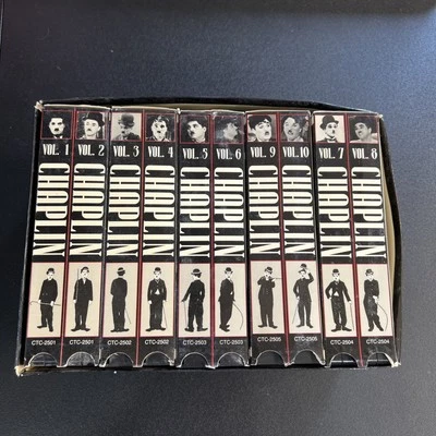 Vintage "Charlie Chaplin: The Collection" Volume 1 - 10 Tape VHS Box Set 1993 - Image 1 of 4