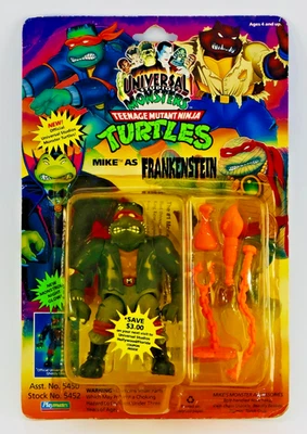 Vintage Teenage Mutant Ninja Turtles Mike Frankenstein MOC Plymates No Reserve! - Image 1 of 4