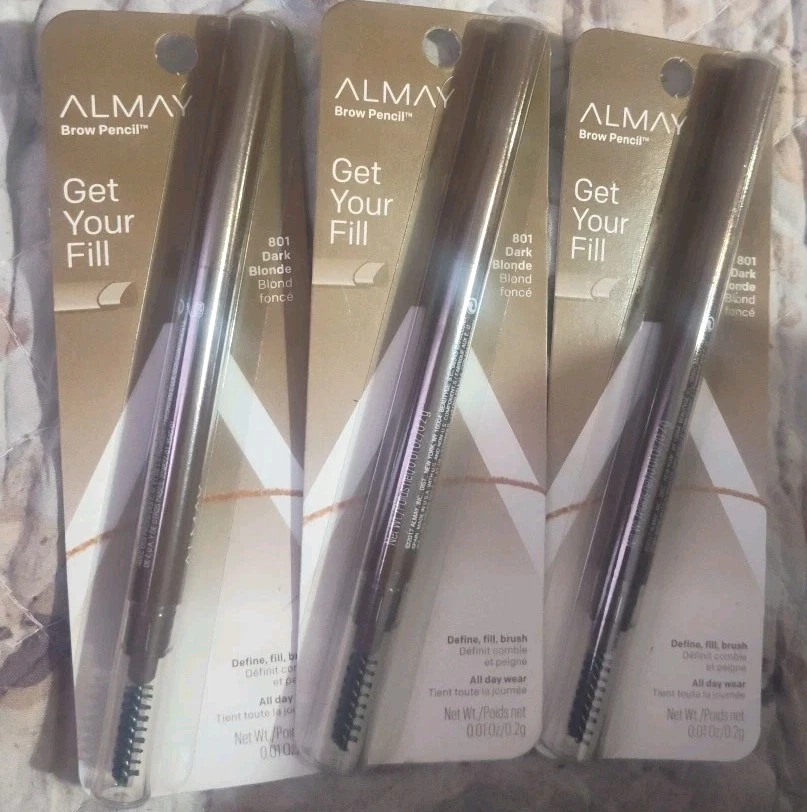 3 PACK Almay Get Your Fill Brow Pencil, Dark Blonde 801 - Image 1 of 1