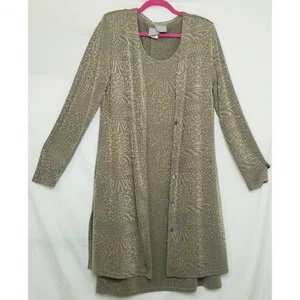 Rabbit Designs Karriere Freizeit Reisen Strick olivgrün Jacke/Kleid Anzug Größe 16M - Bild 1 von 11