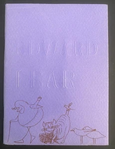EDWARD LEAR by Philip Hofer 1962 1st Ed. 1/960  Grolier Club Typophiles #71 - Bild 1 von 8