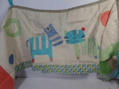 Nuevo Sumersault Bordado Selva PUNTOS Y RAYAS ANIMALES Pestaña Top Ventana Cenefa Foto 1 de 4