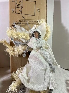 Gorgeous Standing African American Angel Christmas Tree Topper Table Top Decor - Picture 1 of 5