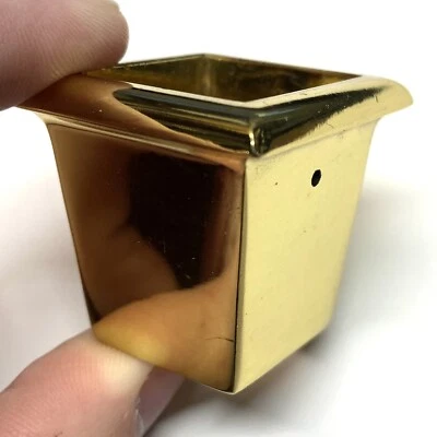 1 virola cuadrada de patas de banco para piano de cola Baldwin, latón macizo, pieza de ajuste, 1-3/8" Foto 1 de 4