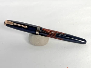 Parker Vacumatic Junior, Black Laminate, 14K nib/trim, Excellent, Restored - Picture 1 of 9