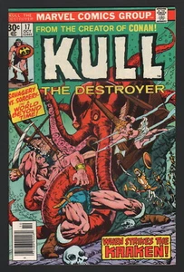 KULL, THE DESTRUYER #17, Marvel, 1974, en muy buen estado, ¡cuando golpea al Kraken! - Imagen 1 de 1