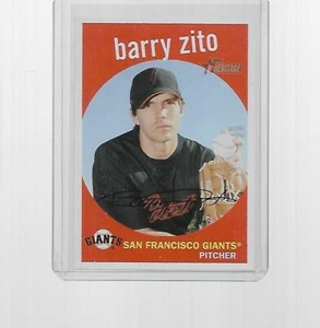 2008 TOPPS HERITAGE BASEBALL GREEN BACK BARRY ZITO #149 - Picture 1 of 1