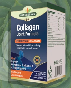 Natures Aid Collagen Joint Formula with Vitamin C Copper and Manganese - Picture 1 of 10