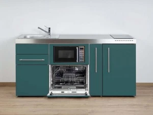 Stengel Miniküche MPGSM 180A, Türkis mit Kühlschrank, Geschirrspüler, Induktion - Bild 1 von 5