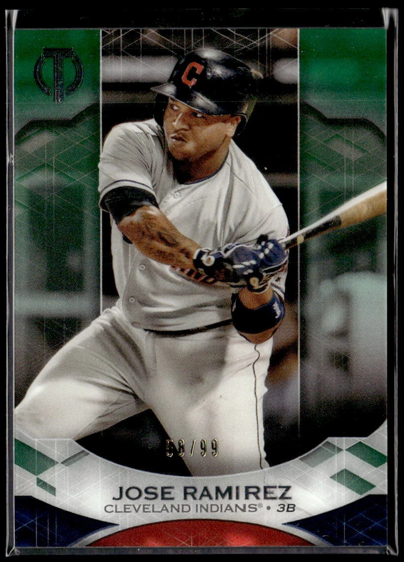 2019 Topps Tribute Green #70 Jose Ramirez SN,58/99