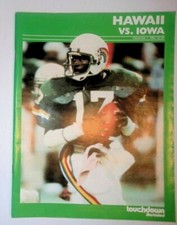  IOWA HAWKEYES Vs Hawaii FOOTBALL Touchdown Illistrated 1984 Dec 1