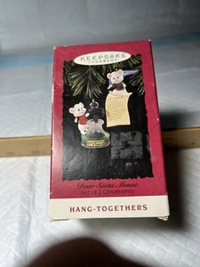 Liebe Weihnachtsmaus Hang Togethers Punze Weihnachtsschmuck NEU 1994 - Bild 1 von 8